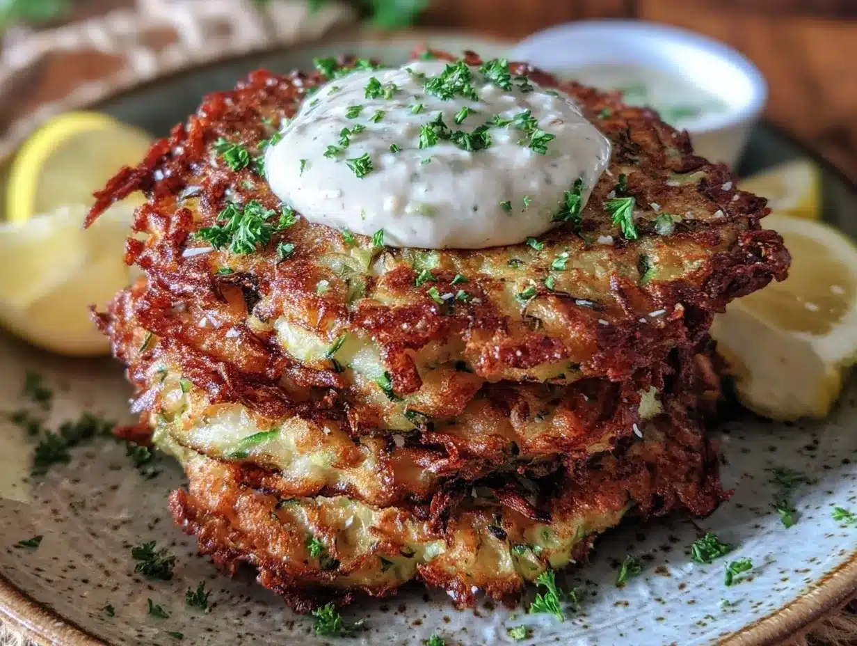 crispy parmesan zucchini fritters preparation steps
