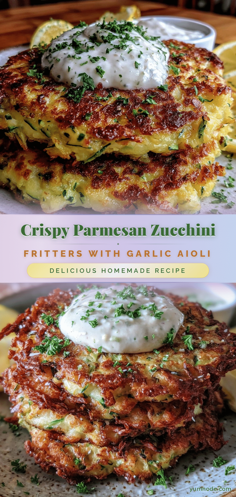 crispy parmesan zucchini fritters recipe