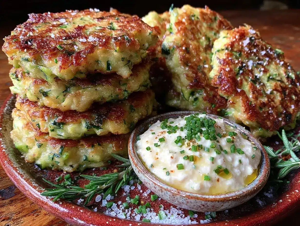 crispy zucchini fritters preparation steps