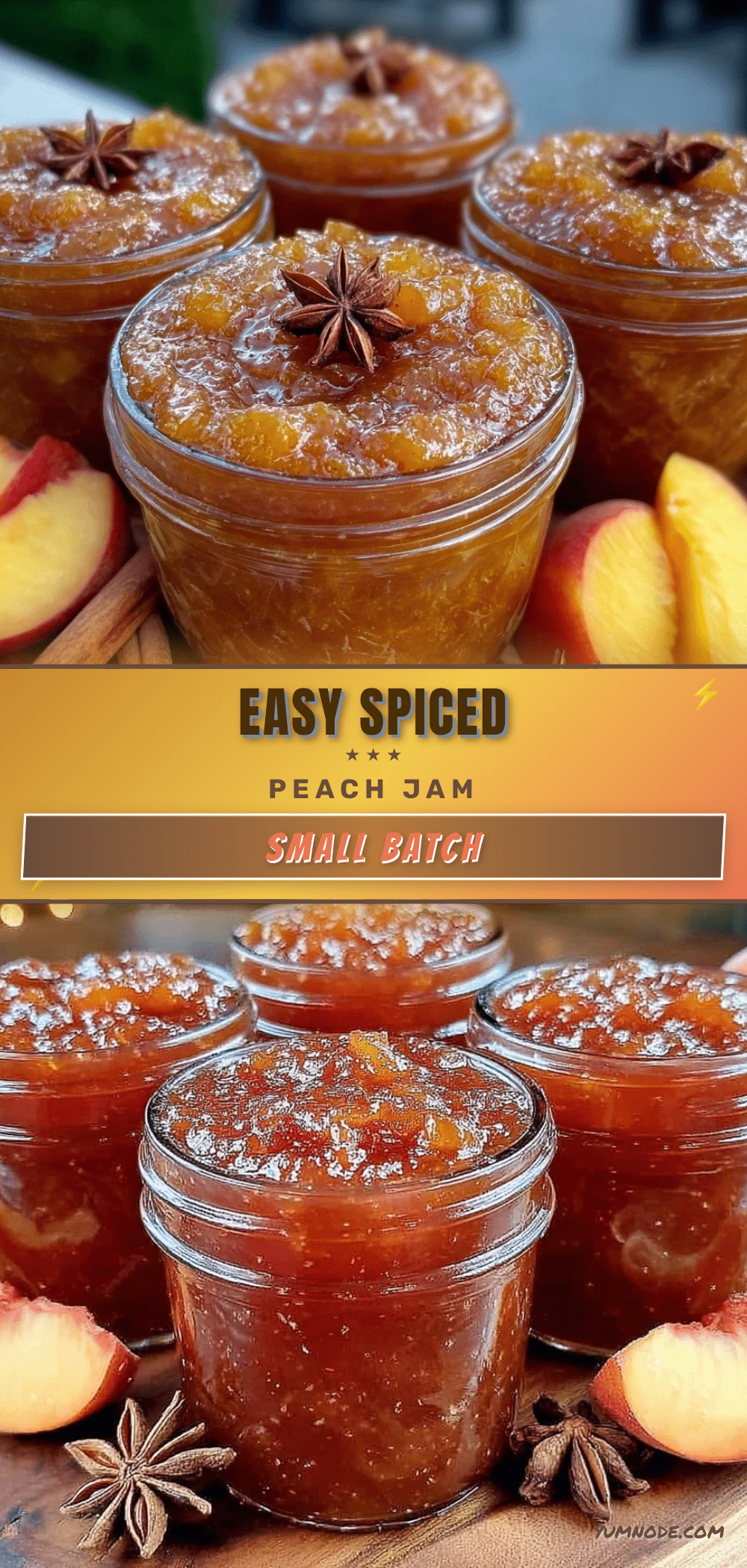easy spiced peach jam recipe