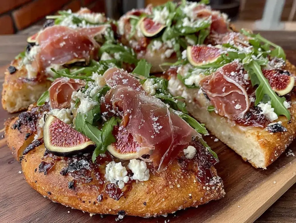 fig and prosciutto flatbread - featured image