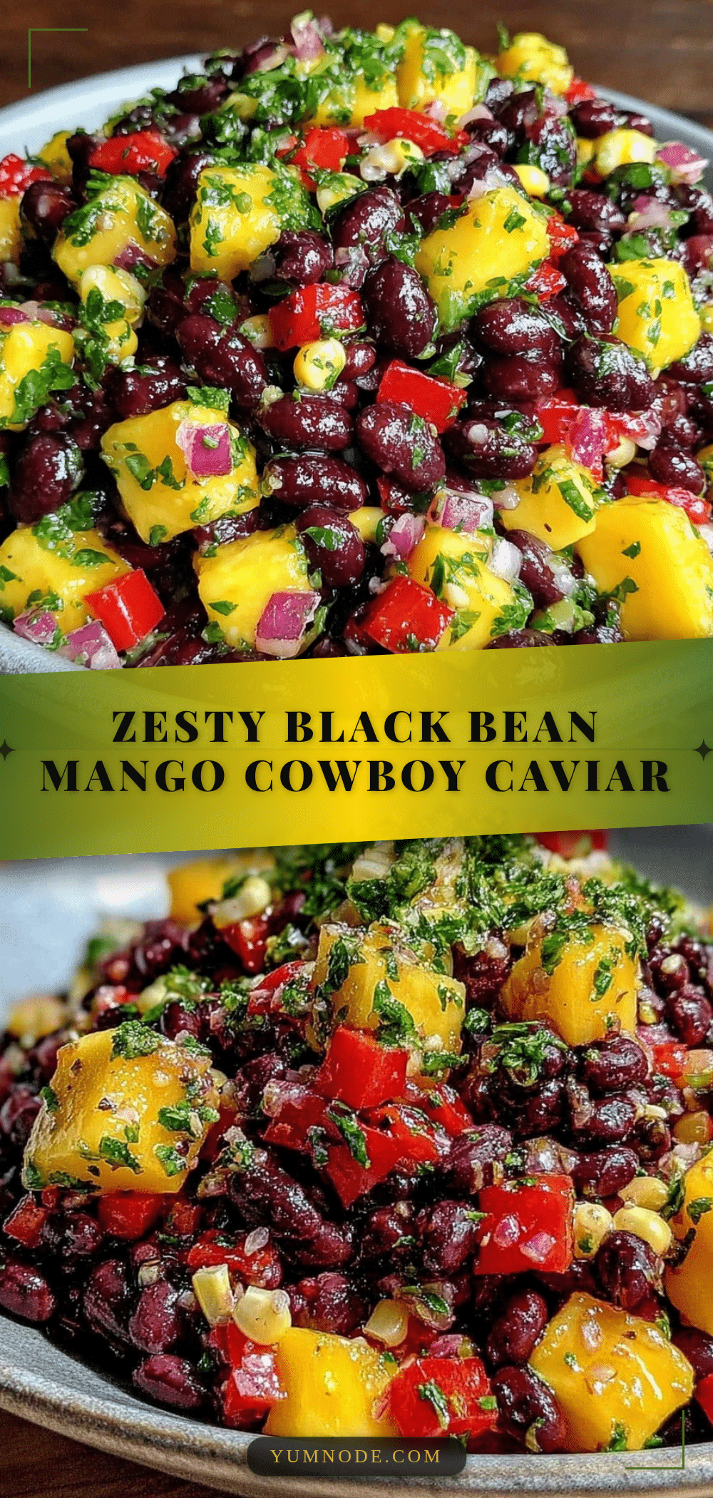 fresh black bean mango cowboy caviar recipe