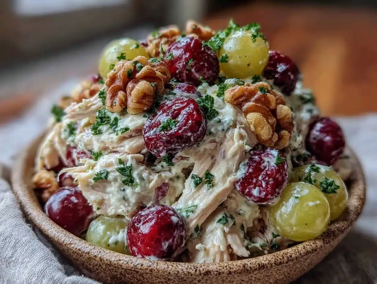 Fresh Greek Yogurt Chicken Salad preparation steps