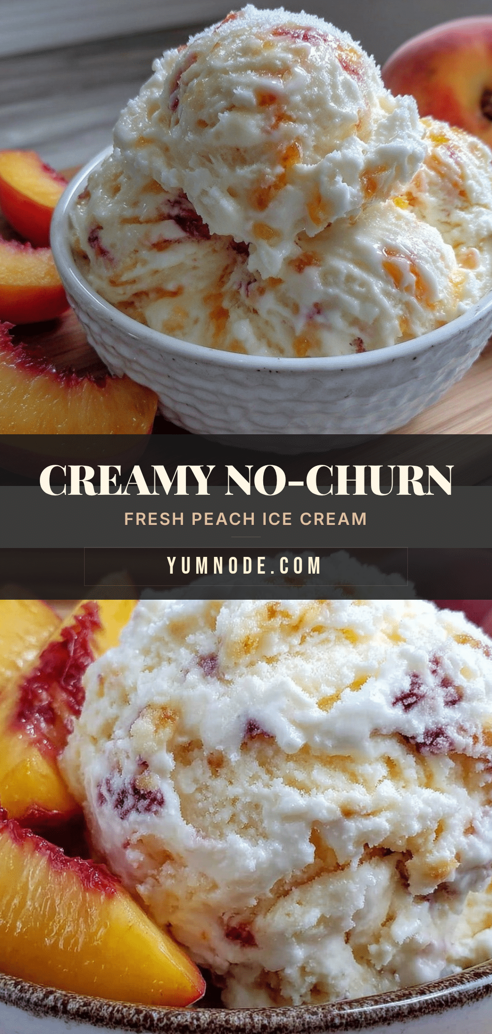 fresh peach ice cream no-churn recipe recipe
