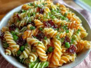fresh rainbow pasta salad - featured image