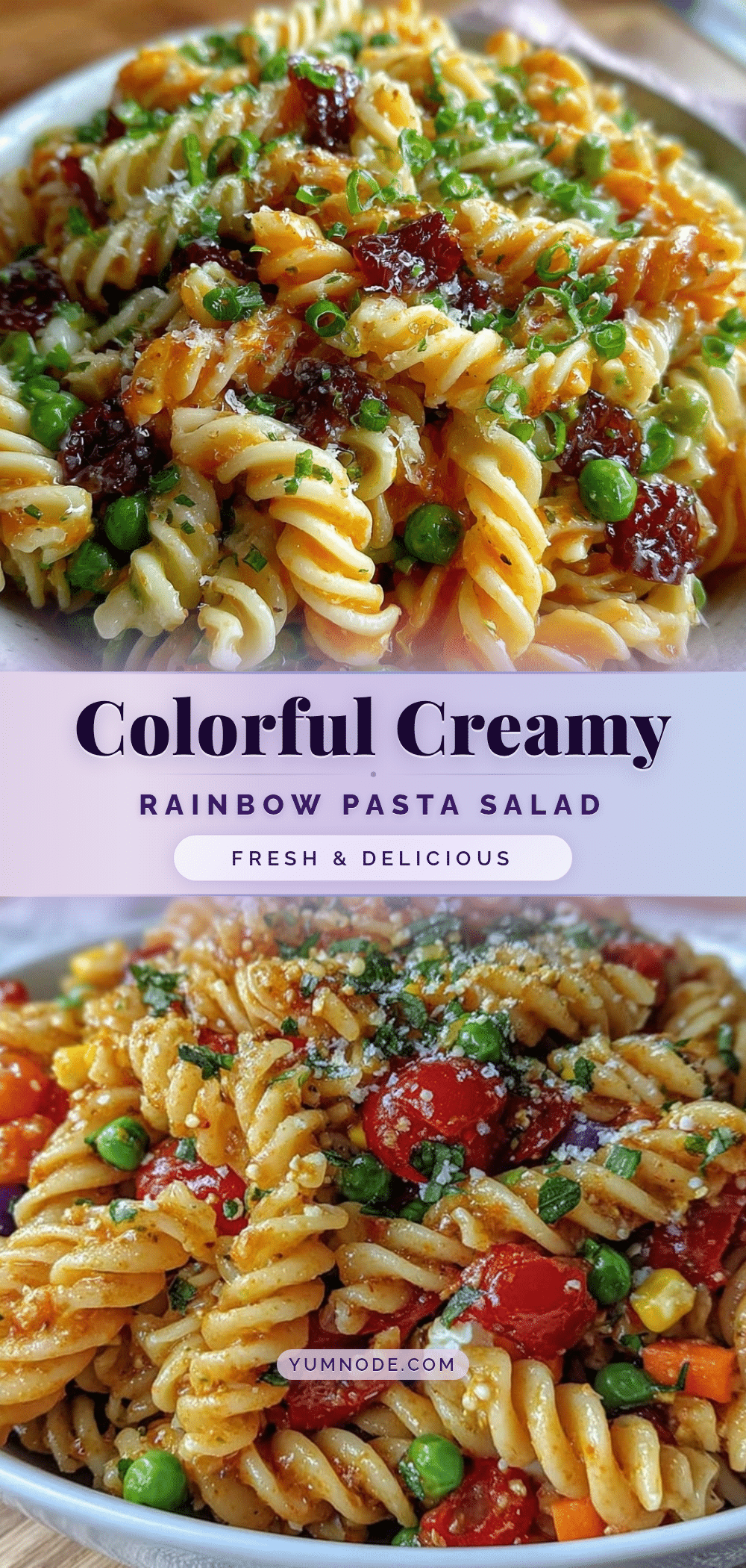 fresh rainbow pasta salad recipe