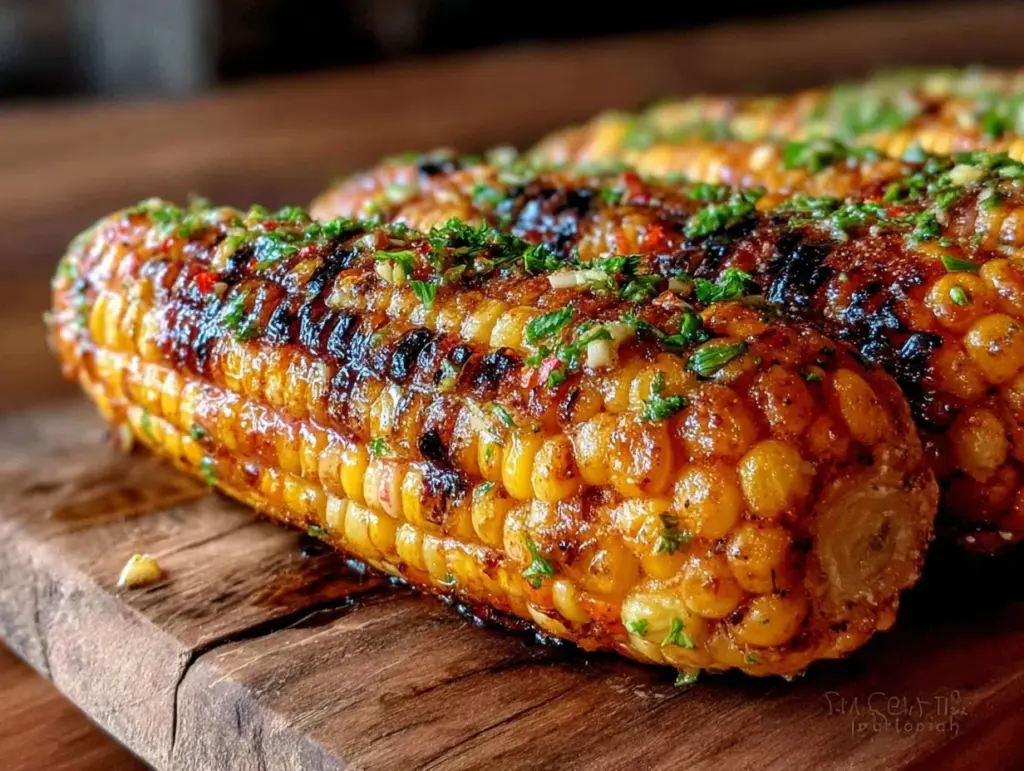 grilled corn with chipotle butter - featured image