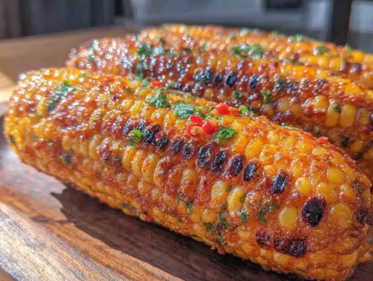 grilled corn with chipotle butter preparation steps