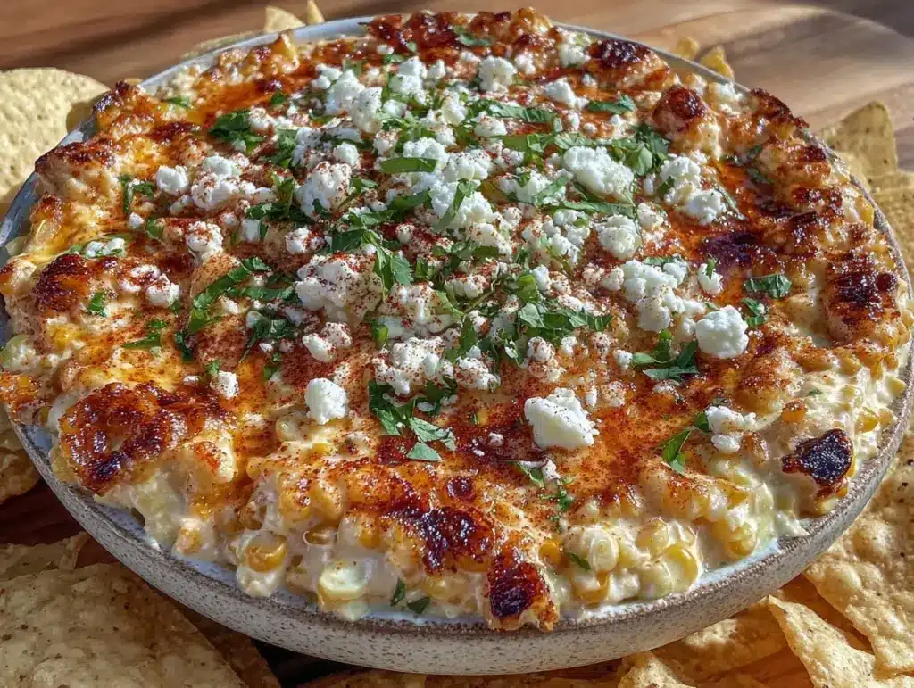 grilled street corn elote dip - featured image