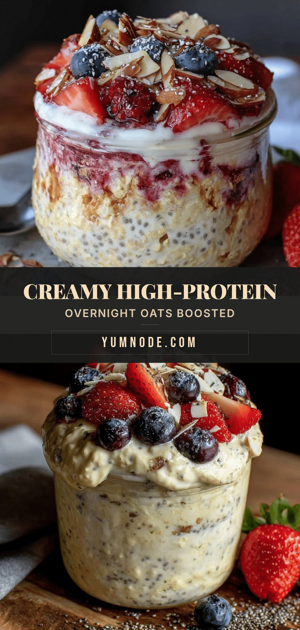 healthy high-protein overnight oats recipe