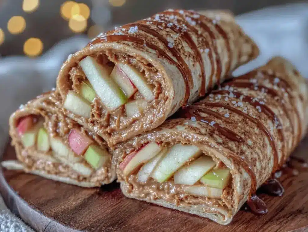 Healthy Honey Sunflower Butter Apple Wrap - featured image