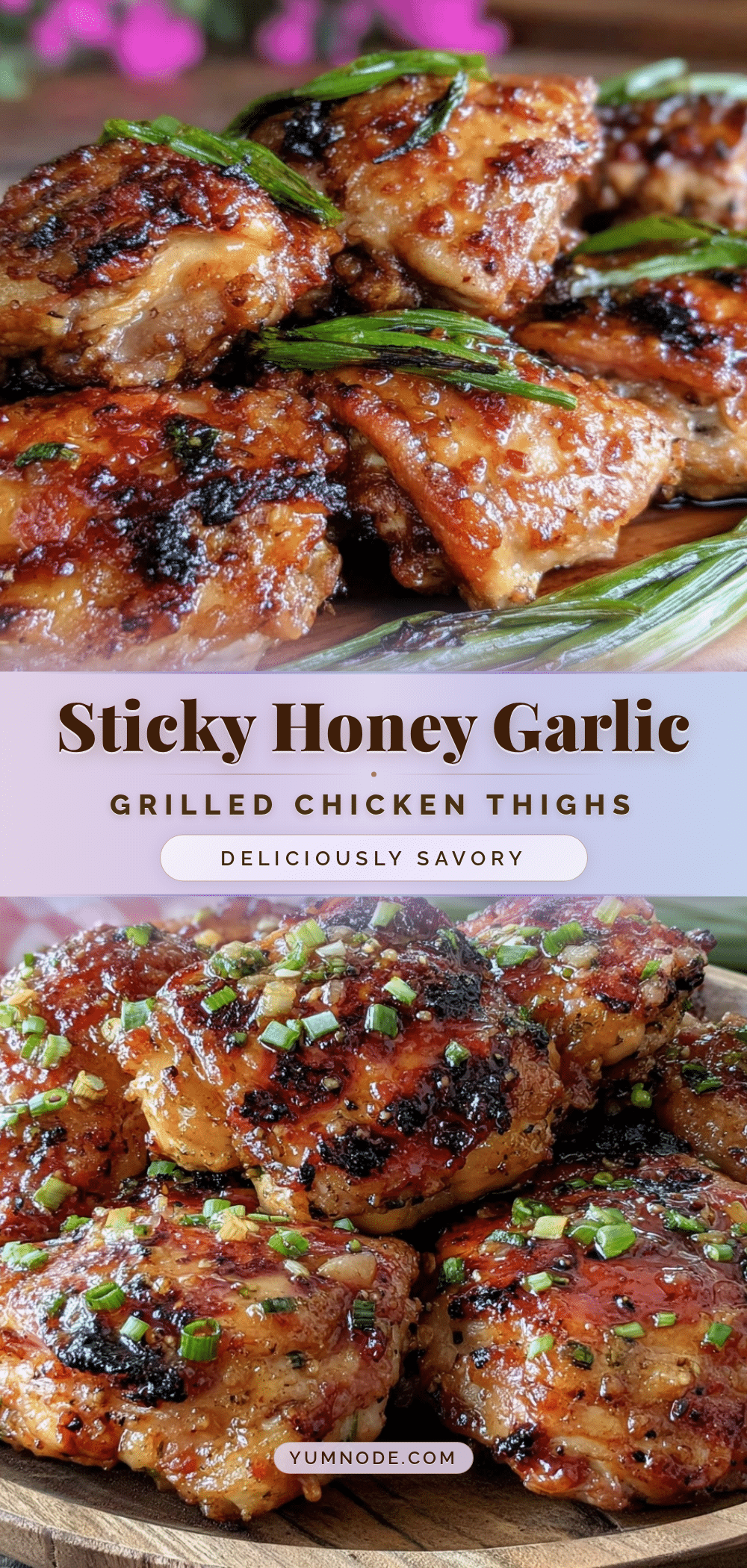 honey garlic grilled chicken thighs recipe