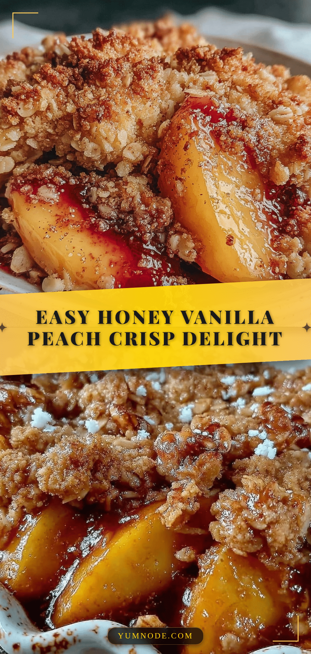 honey vanilla peach crisp recipe