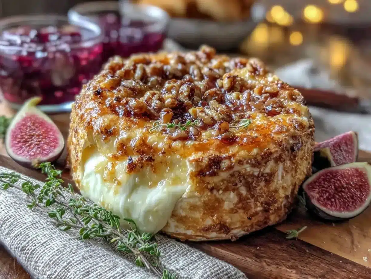 honey walnut baked brie preparation steps