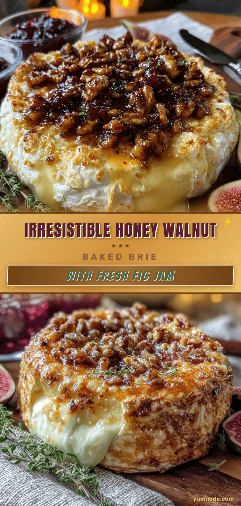 honey walnut baked brie recipe