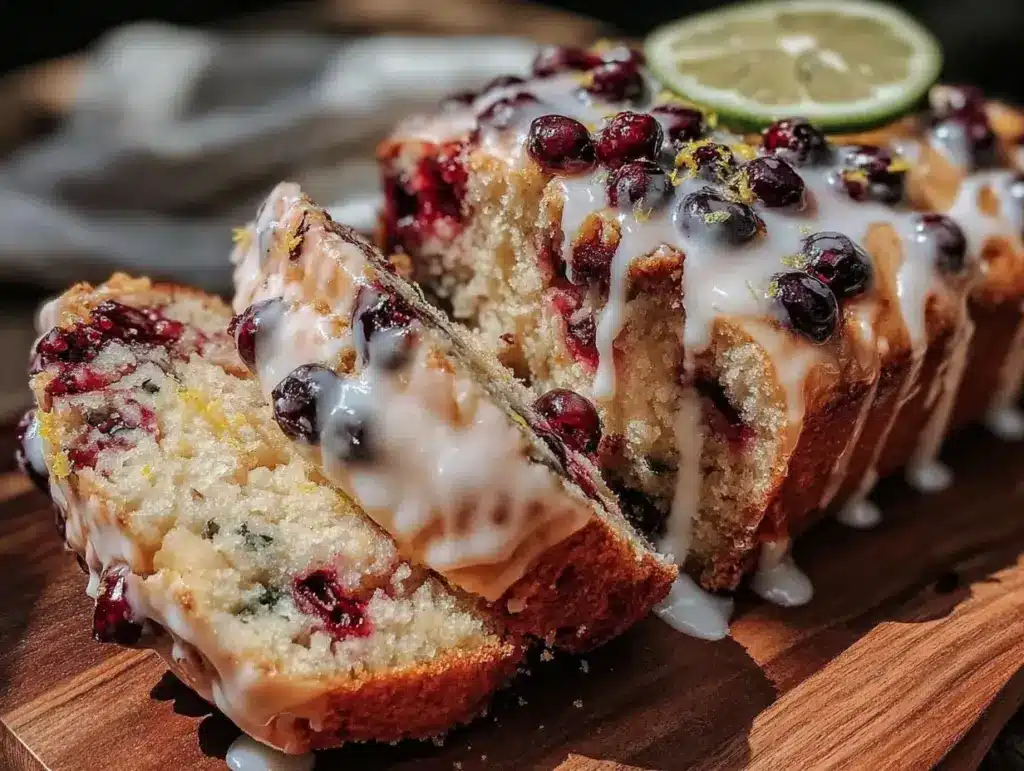 lemon blueberry zucchini loaf - featured image