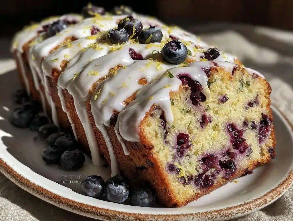 lemon blueberry zucchini loaf preparation steps