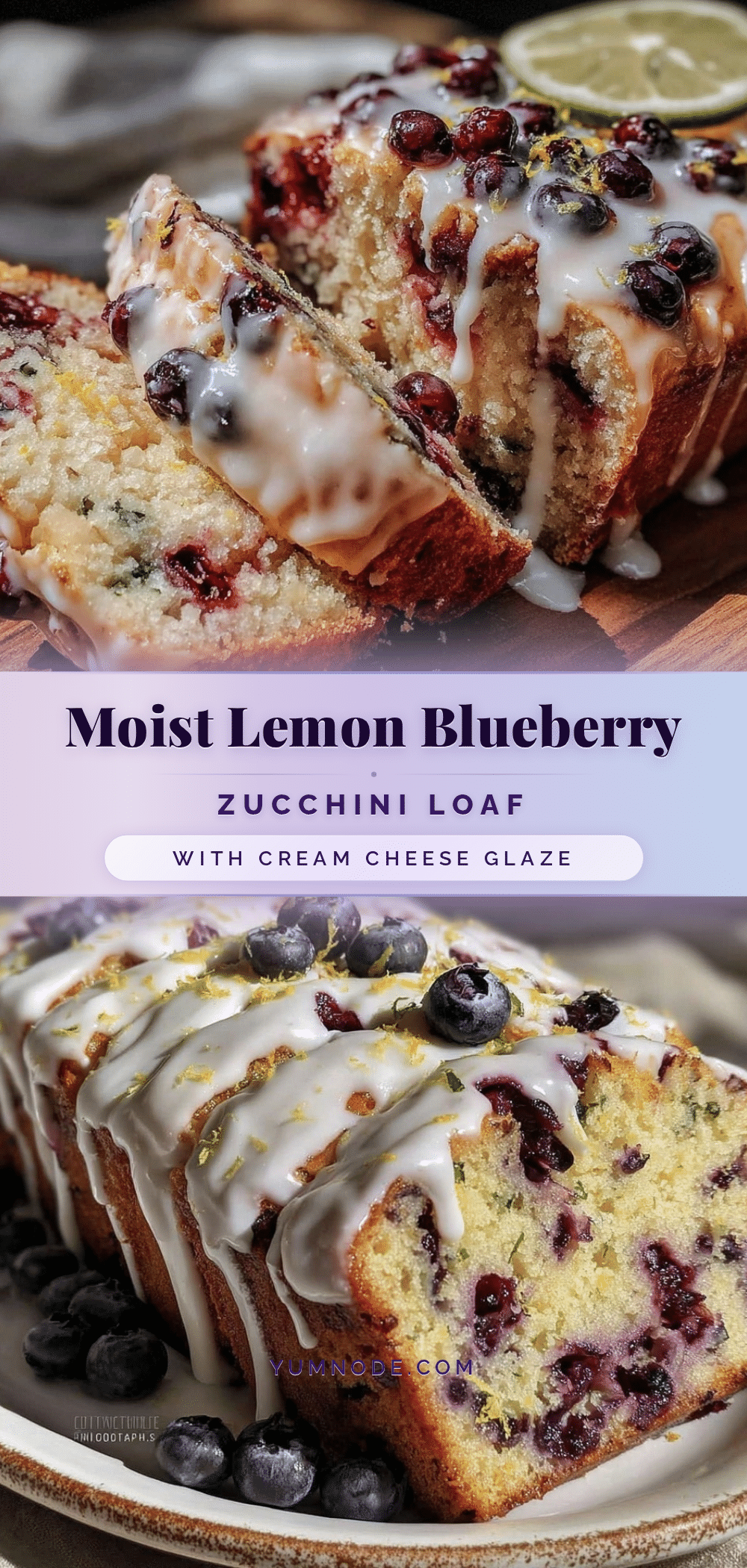 lemon blueberry zucchini loaf recipe