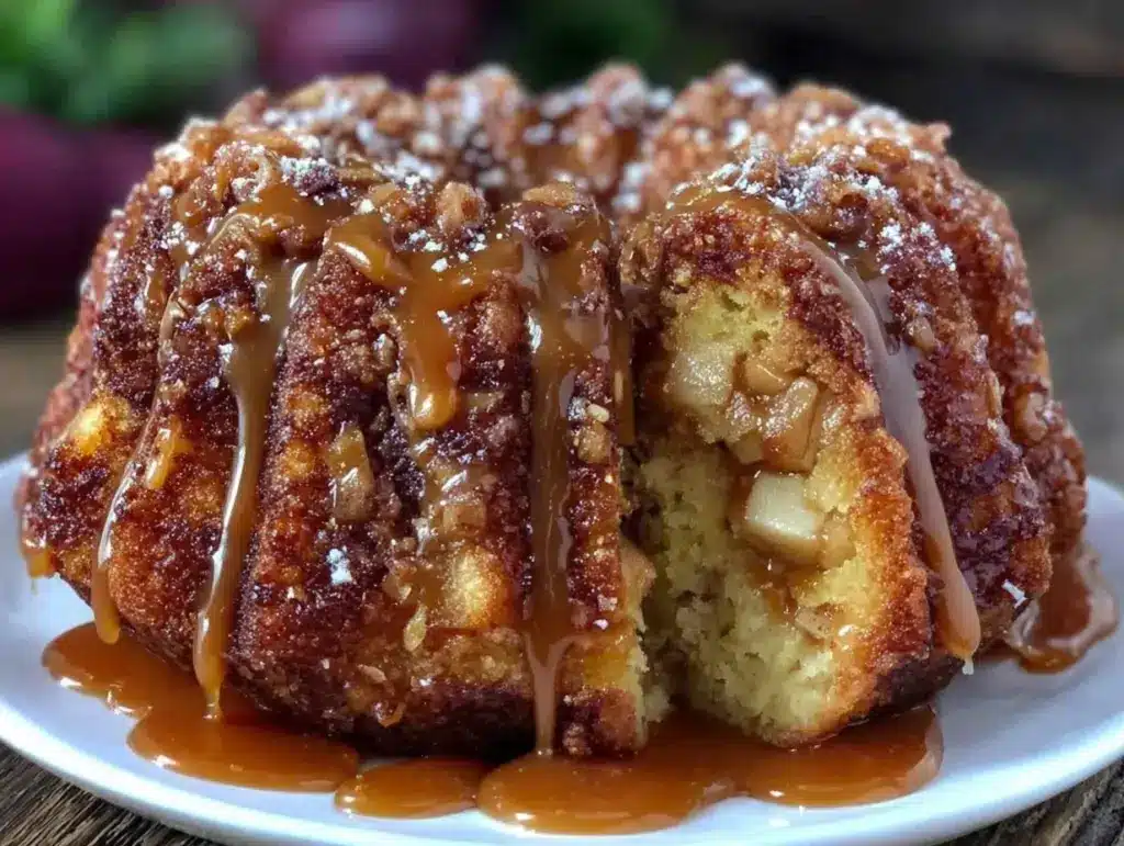 maple brown butter apple Bundt cake - featured image
