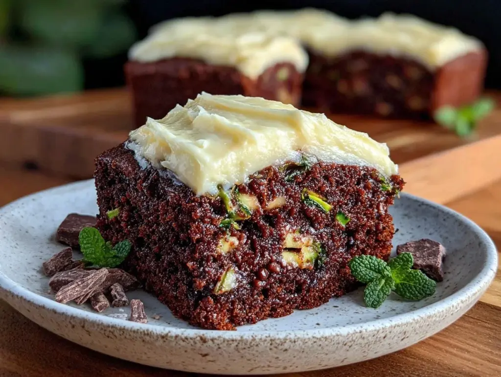 moist chocolate zucchini sheet cake - featured image