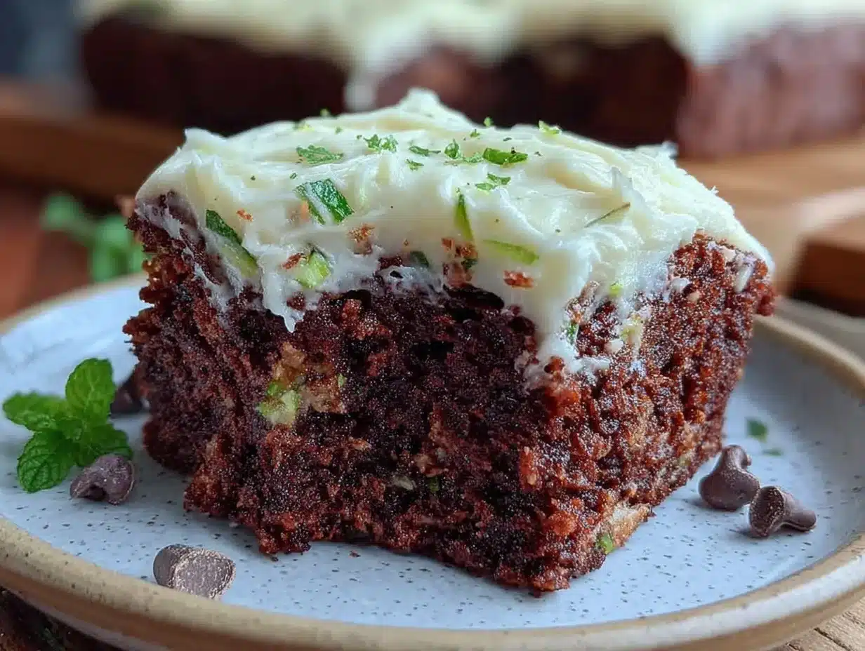 moist chocolate zucchini sheet cake preparation steps