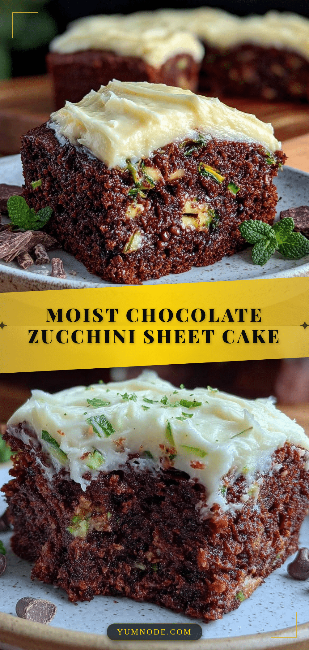 moist chocolate zucchini sheet cake recipe