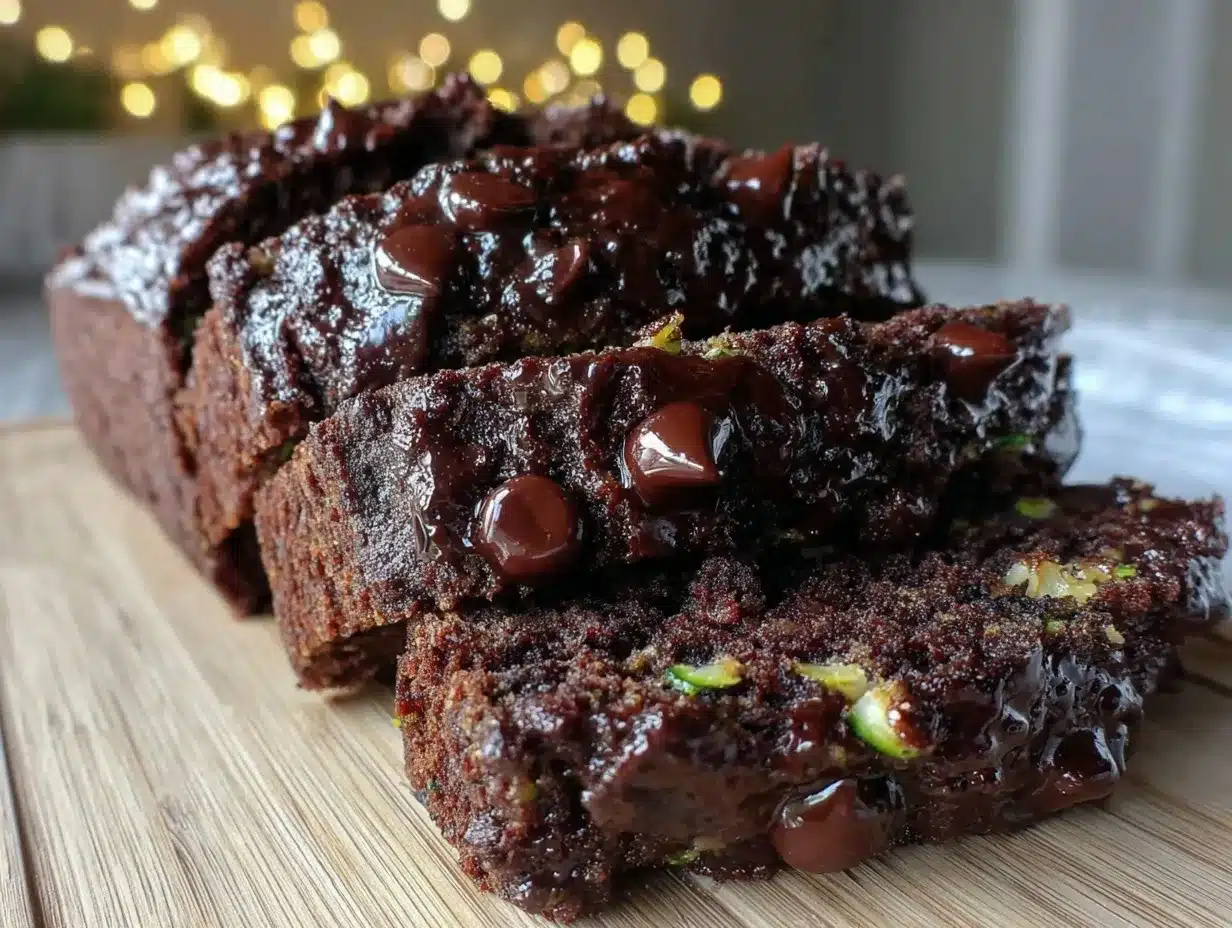moist double chocolate chip zucchini bread preparation steps