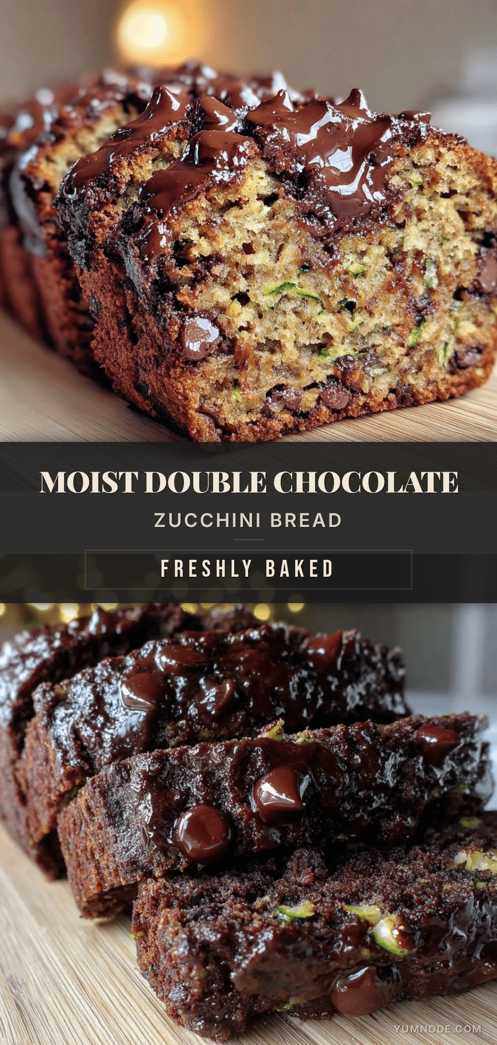 moist double chocolate chip zucchini bread recipe