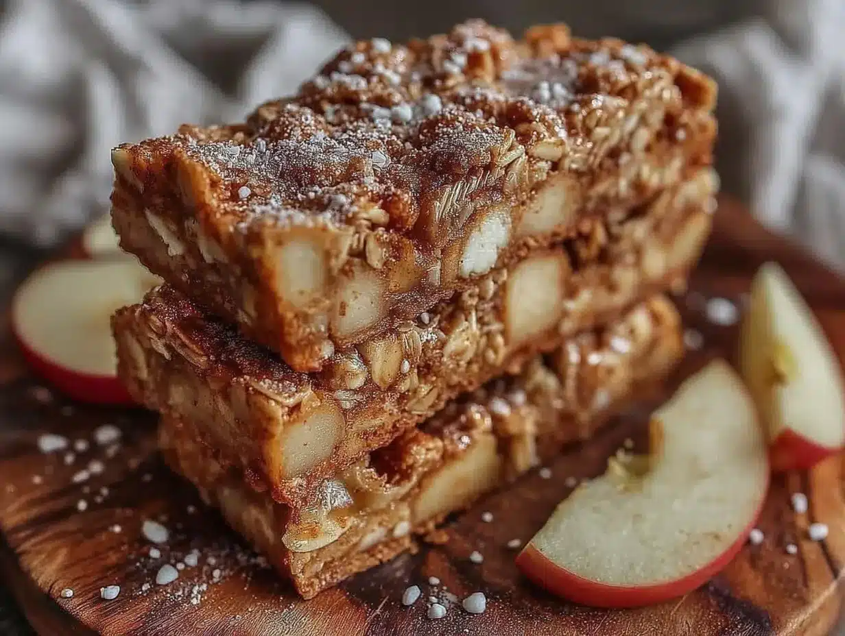 no-bake apple cinnamon granola bars preparation steps