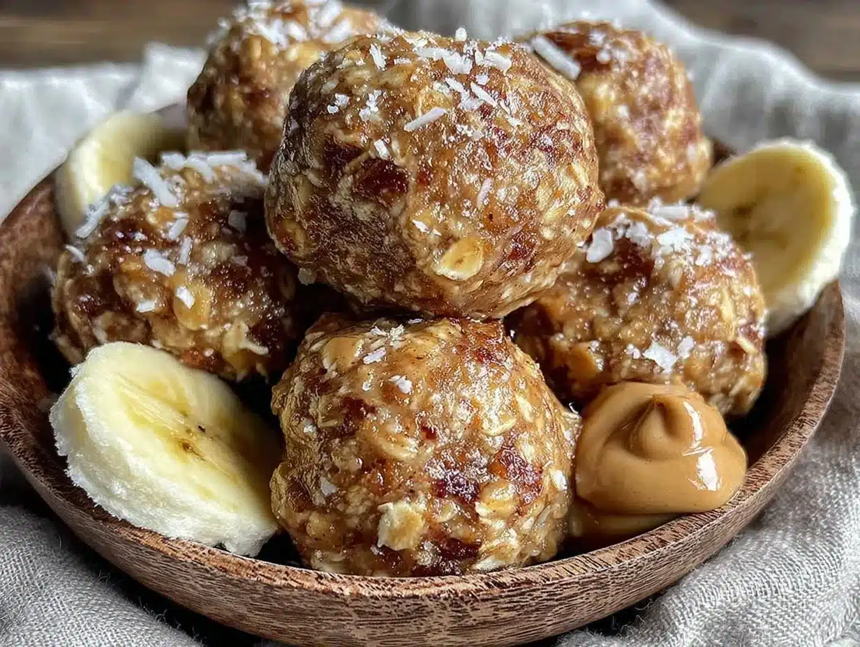 peanut butter banana energy bites preparation steps