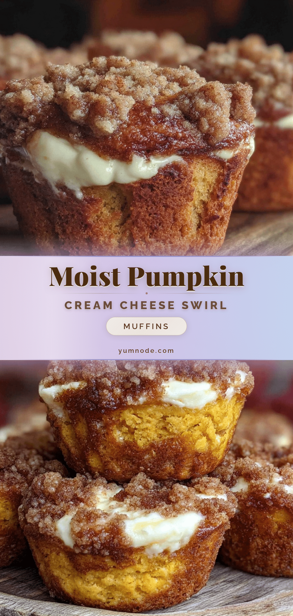 pumpkin cream cheese swirl muffins recipe