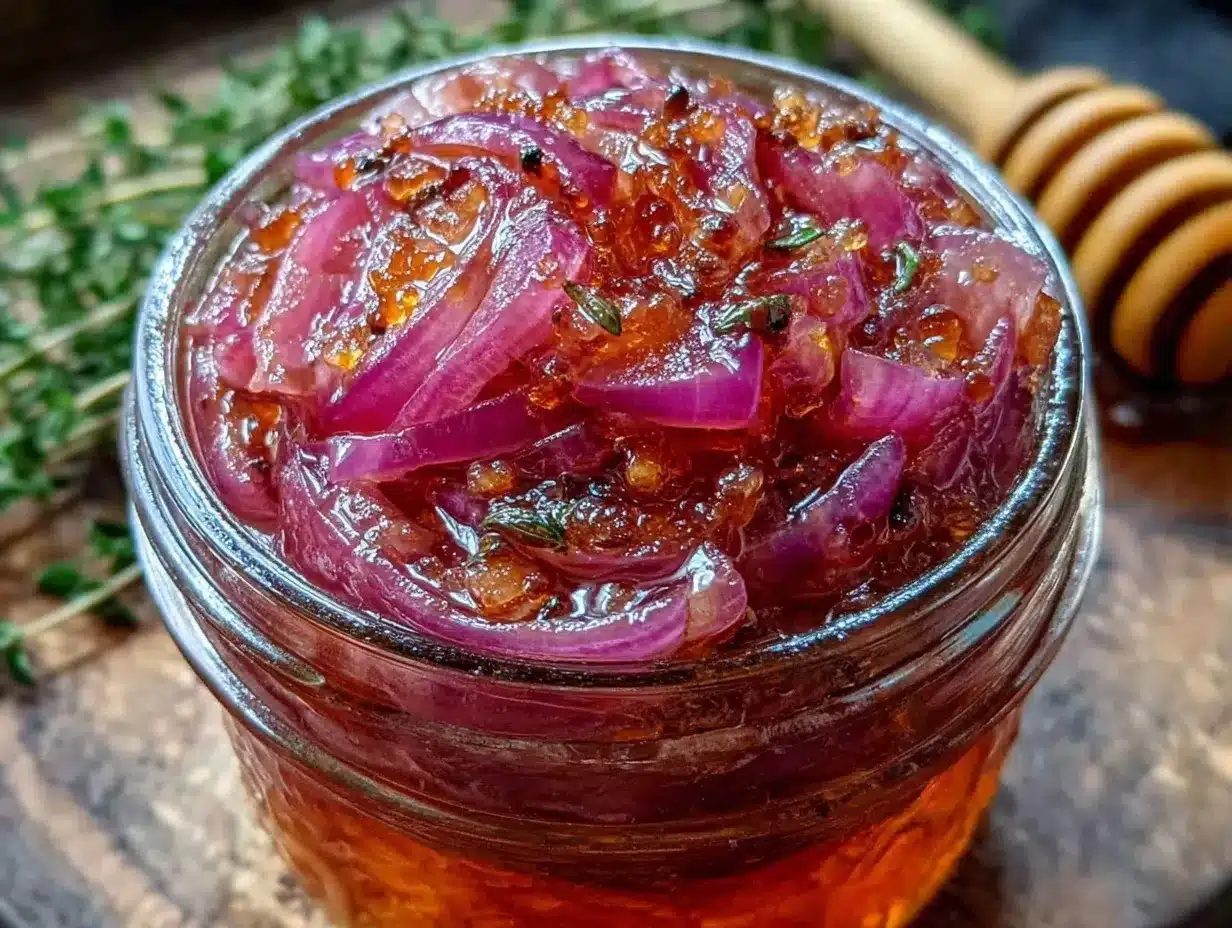 quick sweet and tangy pickled red onions with honey preparation steps