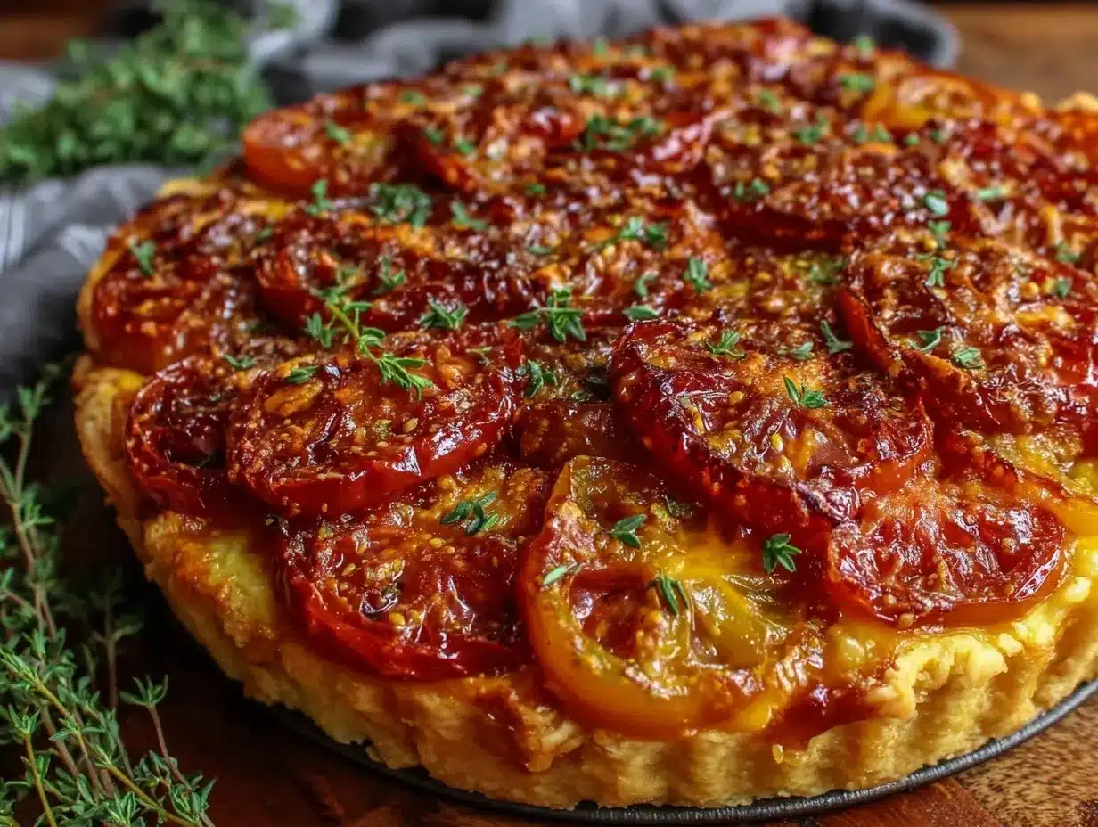 savory heirloom tomato pie preparation steps