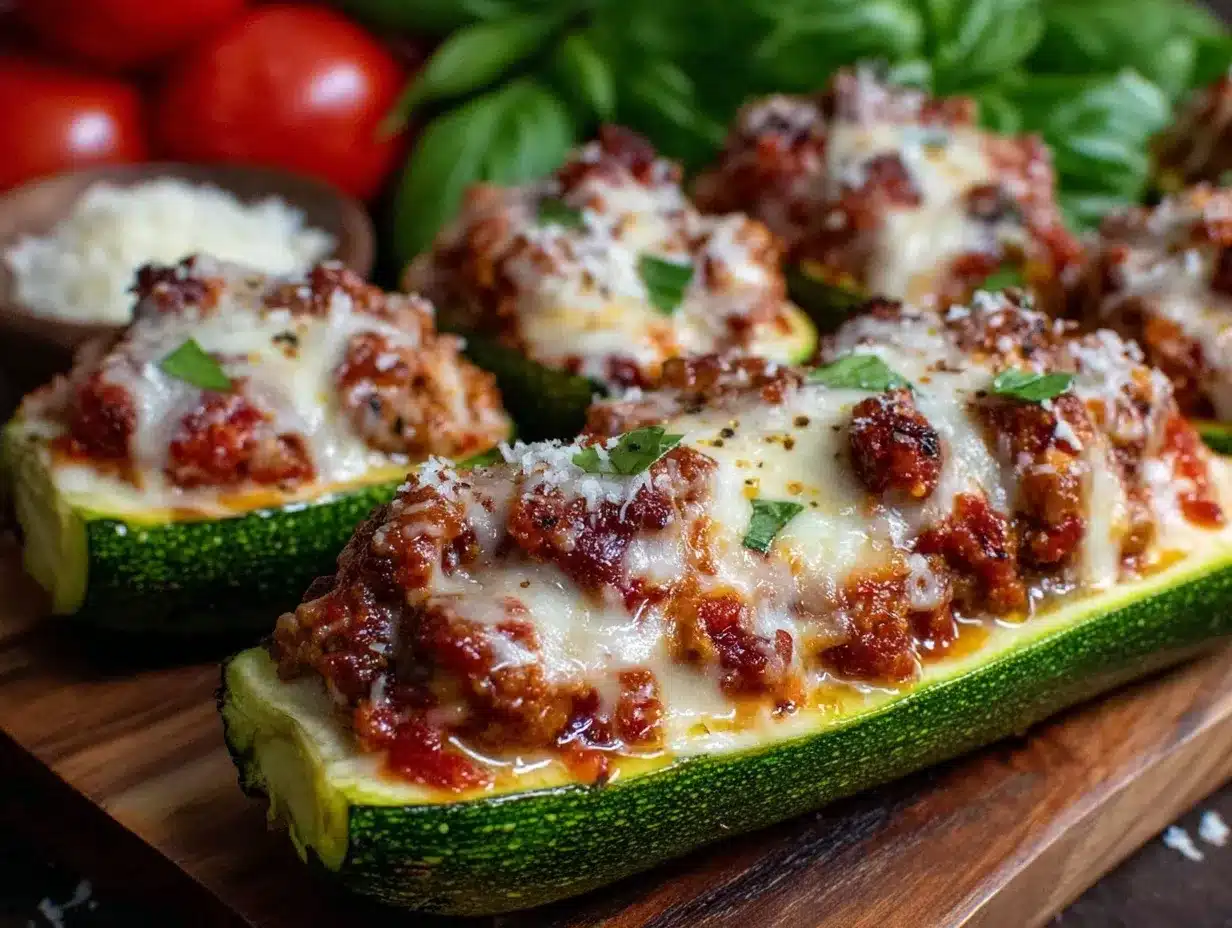 savory stuffed zucchini boats preparation steps