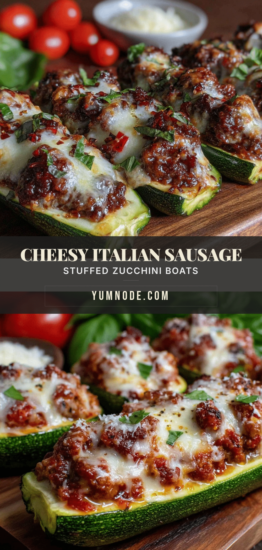 savory stuffed zucchini boats recipe