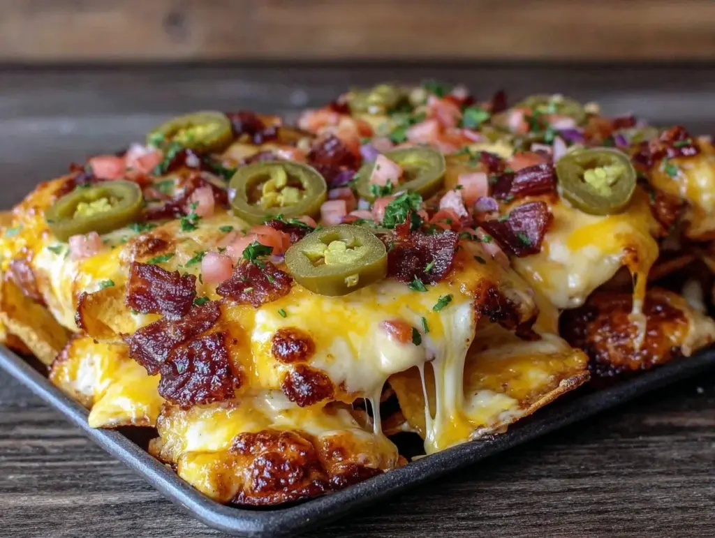 sheet pan loaded nachos - featured image