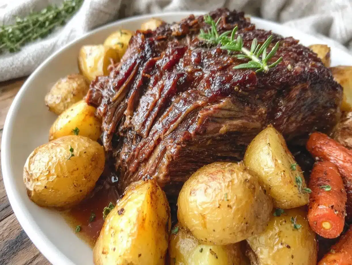 slow cooker pot roast preparation steps